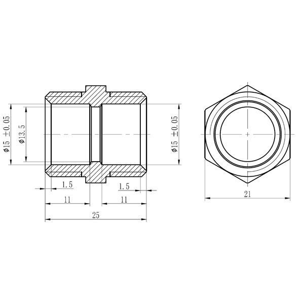 Муфта обтискна SD Forte 16х1/2" ЗР SF172W1615 SD00022050 фото