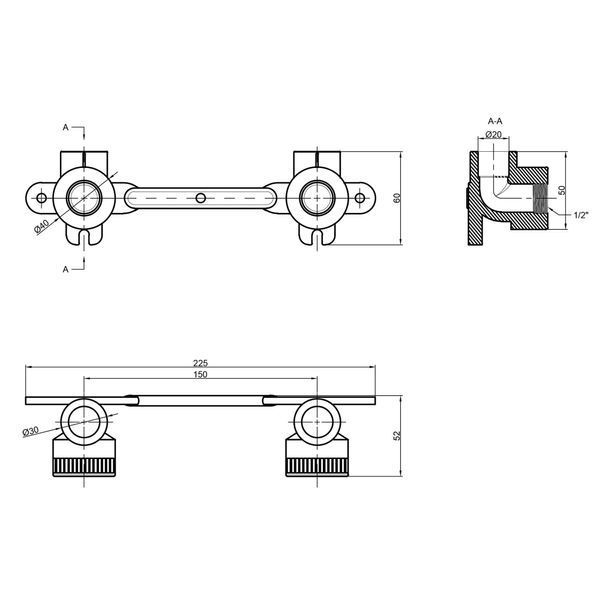 Уголок PPR Thermo Alliance под смеситель 20х1/2" ВР SD00029424 фото