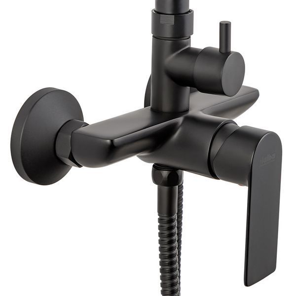 Душова колонка HAIBA ALEX 003-J з змішувачем чорна, латунь, 850-1550 мм (HB3940) HB3940 фото