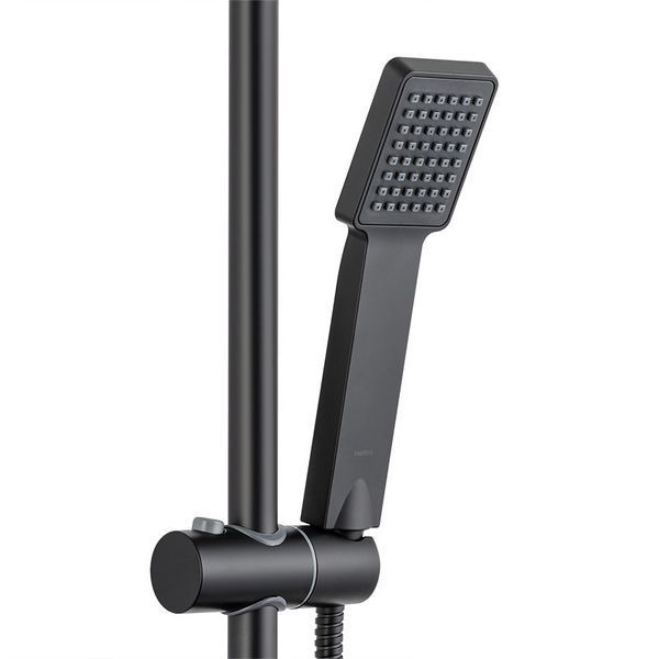 Душова колонка HAIBA ALEX 003-J з змішувачем чорна, латунь, 850-1550 мм (HB3940) HB3940 фото