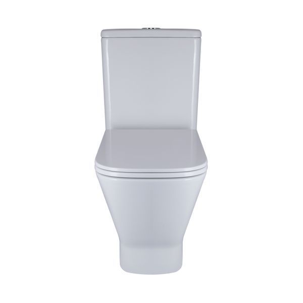 Унітаз-компакт Qtap Cardinal Ultra Quiet безобідковий з сидінням Soft-close QT04222168AUQ3W, підлоговий, білий SD00051950 фото