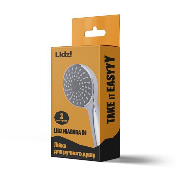 Лійка для ручного душу Lidz Niagara 01 98 мм кругла LDNIA01CRM22034 Хром, діаметр підключення 1/2" SD00028131 фото