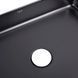 Комплект Qtap Tern: Раковина накладная прямоугольная 500х350х145 мм Matt Black + Донный клапан PU03 SD00053426 фото 5