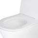 Унітаз підвісний Qtap Swan безобідковий Ultra Quiet з сидінням Soft-close QT16335179W SD00050900 фото 4