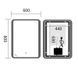 Дзеркало Mixxus Premium OLIVARY MR19-80x60-REVERSE (LED Touch, Anti-fog, димер (3-6,5kK)) (MP6628) MP6628 фото 4
