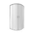 Душевая кабина Qtap Taurus CRM1099AC6 90х90 см, стекло Clear 6 мм покрытие CalcLess, без поддона, раздвижные