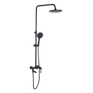 Душова система універсальна Qtap Taurus на три споживача (з виливом) QTTAU111BLM45666 Black Matt SD00051790 фото