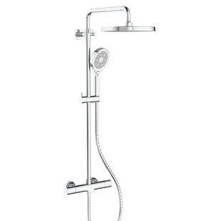Душова колонка Koer KB-55013-01 з термостатом і шлангом 150 см, хром (KR4730) KR4730 фото