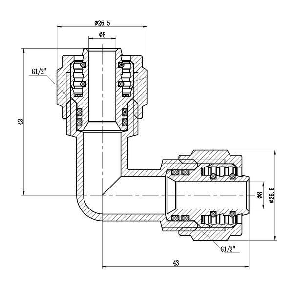 Кут обтискний SD Forte 16 SF173W1616 SD00022051 фото