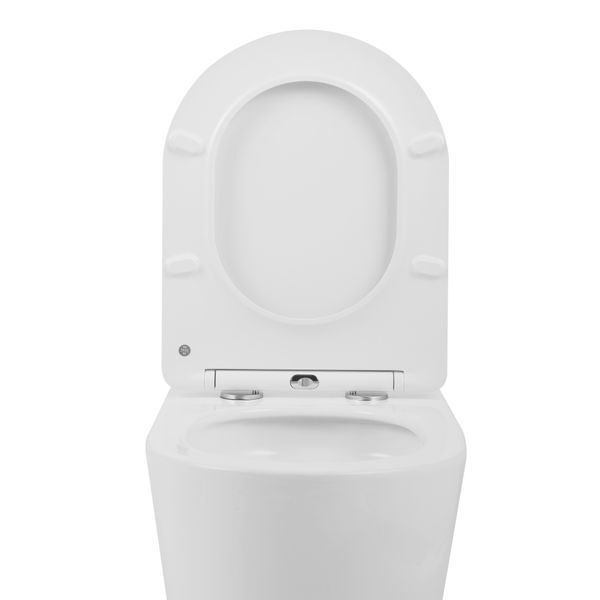 Унітаз підвісний Qtap Scorpio безобідковий Ultra Quiet з сидінням Soft-close QT1433053EUQW SD00050898 фото