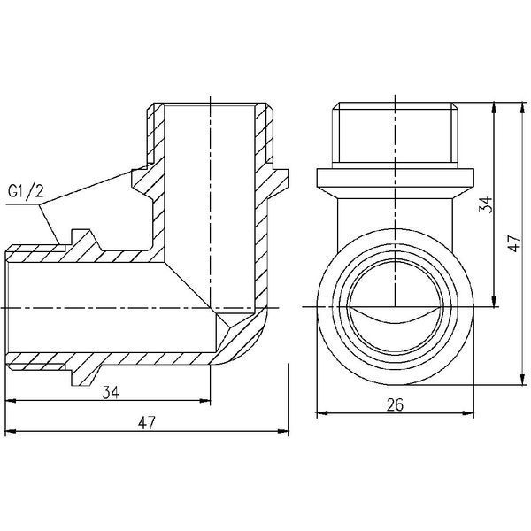 Кут SD Forte 1/2" ЗЗ SF37315 SD00002704 фото