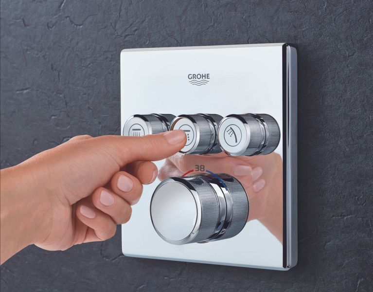 Душевая система Grohe Grohtherm SmartControl New Tempesta 250 с термостатом, хром (UA26415SC2) UA26415SC2 фото