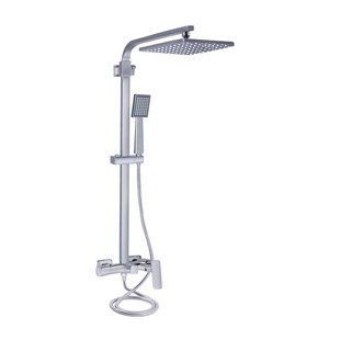 Душевая система для кабины Qtap Capricorn на три потребителя (с изливом) 53103KNC Chrome, латунь, однорычажный смеситель SD00047514 фото