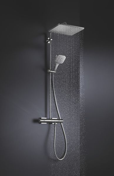 Душова система з термостатом Grohe Rainshower (26649000) &ndash; хром, 2 режими, Німеччина (26649000) 26649000 фото