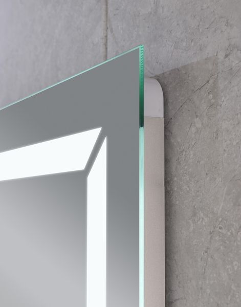 Дзеркало Mixxus Light MR01-80x60 (годинник, LED-підсвітка, антизапотівання) (MI5998) MI5998 фото