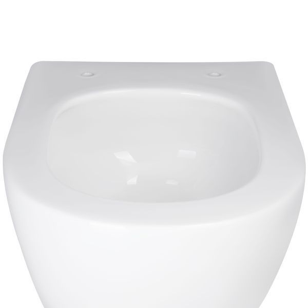 Унітаз підвісний Qtap Jay безобідковий Ultra Quiet з сидінням Soft-close QT07335177W SD00050899 фото