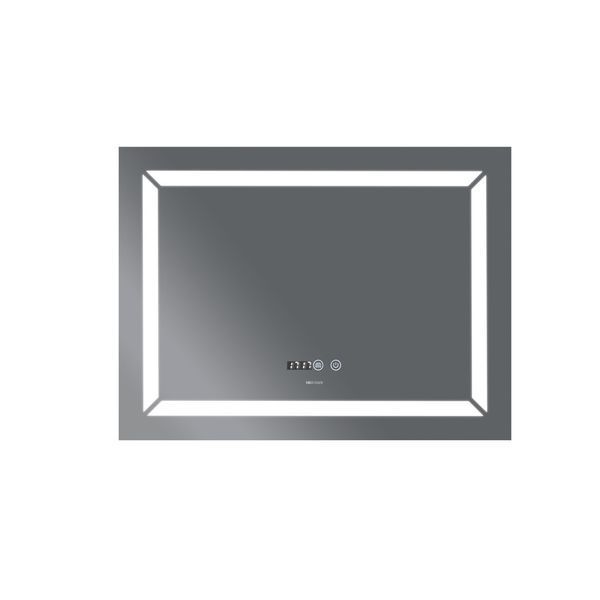 Дзеркало Mixxus Light MR01-80x60 (годинник, LED-підсвітка, антизапотівання) (MI5998) MI5998 фото