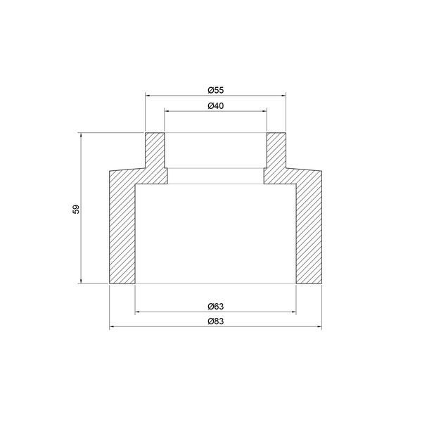 Муфта PPR Thermo Alliance 63х40 SD00029315 фото