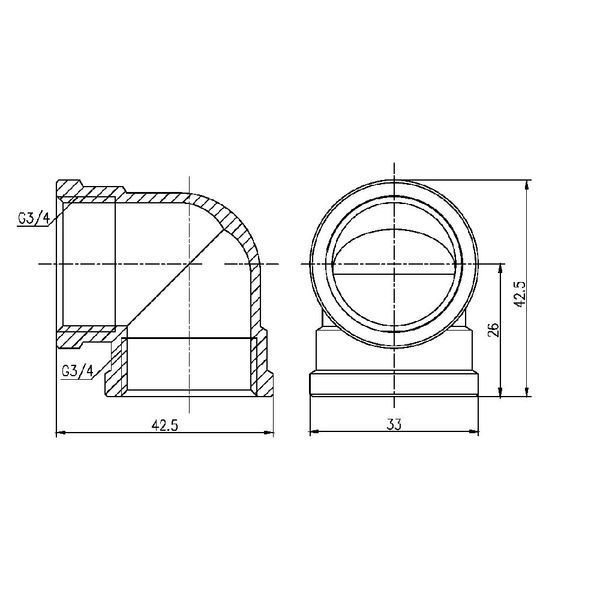 Кут SD Forte 3/4" ВВ SF36820 SD00002706 фото