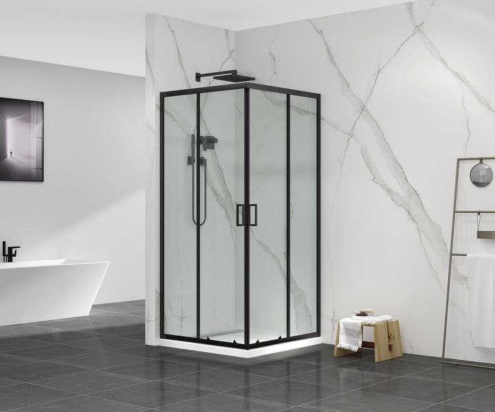 Душевая кабина без поддона Mixxus Premium DIVERSE SC02 90x90 Black, стекло 5мм (MI6862) MI6862 фото