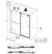 Дверь в нишу Koer SR SD06 120x220 см, раздвижная, стекло 8мм Easy Clean, хром (KR5367) KR5367 фото 6