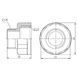 Перехід SD Forte 1/2"х3/8" ВЗ SF360159 SD00002615 фото 2