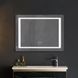 Дзеркало Mixxus STYLE MR13-70x50-REVERSE із LED Touch, Anti-fog, димером, регулюванням яскравості (MI6665) MI6665 фото 1