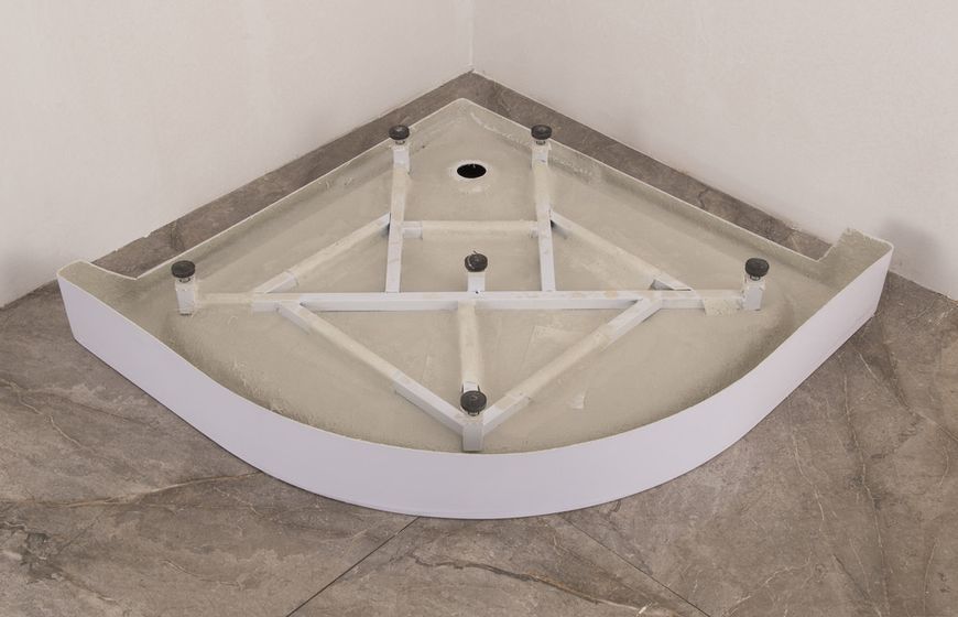 Душова кабіна Mixxus PLAIN SCT02 з низьким піддоном 100x100 см, матове скло 4мм, акуратний дизайн (MI6897) MI6897 фото