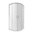 Душевая кабина Qtap Taurus CRM1011AC6 100х100 см, стекло Clear 6 мм покрытие CalcLess, без поддона,