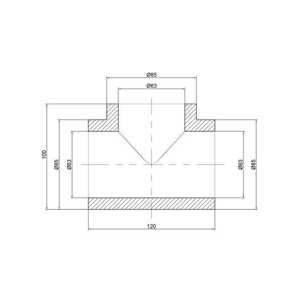 Трійник PPR Thermo Alliance 63 SD00029355 фото