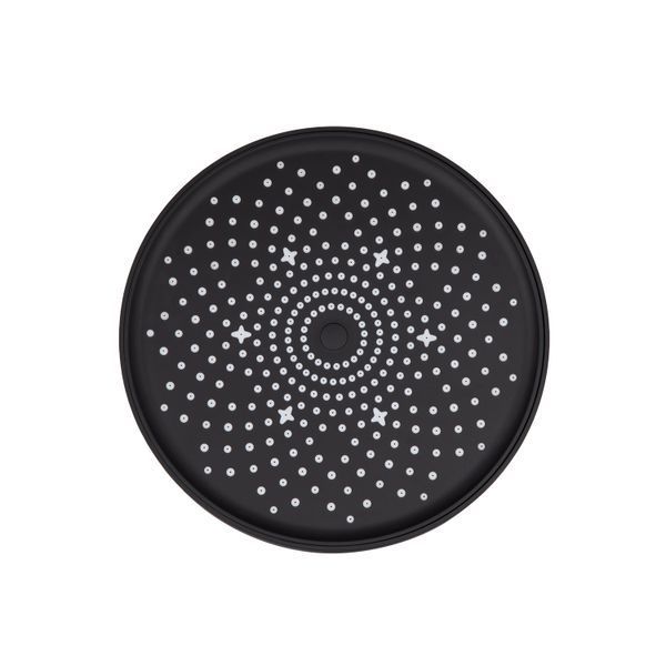 Лійка для верхнього душу Qtap Hlavova D 230 мм кругла QTHLA107BLM45788 Black Matt, ABS пластик, 24 місяці гарантії SD00051912 фото