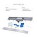 Набор Qtap душевая кабина Capricorn CRM1018RC6 100х80, стекло Clear 6 мм + трап линейный Dry FB304-600 с сухим затвором и нержавеющей решеткой 600х73 мм SD00048911 фото 9