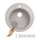 Кухонная мойка Lidz D510/200 GRA-09 (LIDZGRA09D510200) SD00039818 фото 3