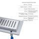 Набор Qtap душевая кабина Capricorn CRM1018RC6 100х80, стекло Clear 6 мм + трап линейный Dry FB304-600 с сухим затвором и нержавеющей решеткой 600х73 мм SD00048911 фото 7