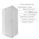Набор Qtap душевая кабина Capricorn CRM1018RC6 100х80, стекло Clear 6 мм + трап линейный Dry FB304-600 с сухим затвором и нержавеющей решеткой 600х73 мм SD00048911 фото 2