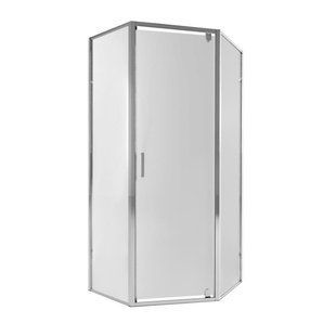 Душевая кабина Qtap Leo CRM10995-AC6 90х90 см, стекло Clear, CalcLess, 6 мм без поддона, хромированный профиль SD00039707 фото
