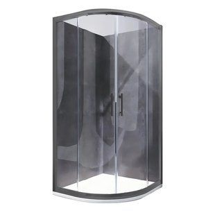 Душова кабіна без піддона Koer SR SC04, 90x90 см, прозоре скло 5мм, графіт, Easy Clean (KR5362) KR5362 фото