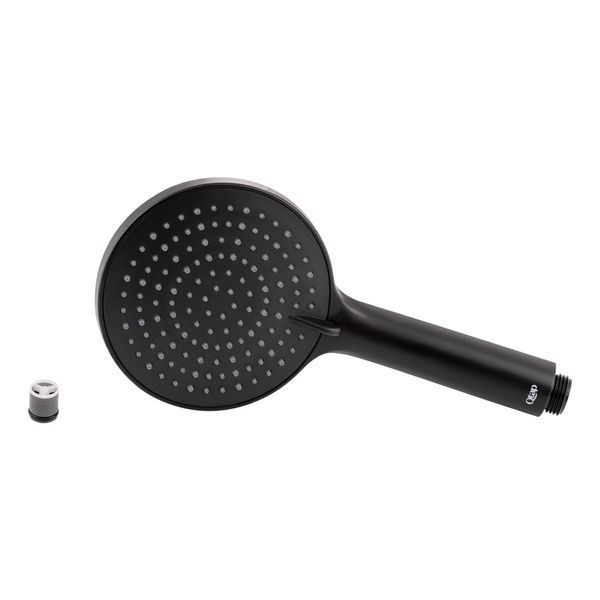Лейка для ручного душа Qtap Rucni 115 мм круглая QTRUCA116O3PBB Black Matt, 3 типа струи, ABS пластик SD00041905 фото