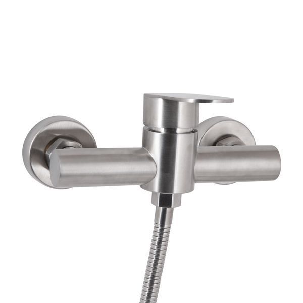 Смеситель для душа Lidz Luna 010 (с душевым гарнитуром) (k35) LDLUN010NKS46095 Nickel SD00052219 фото