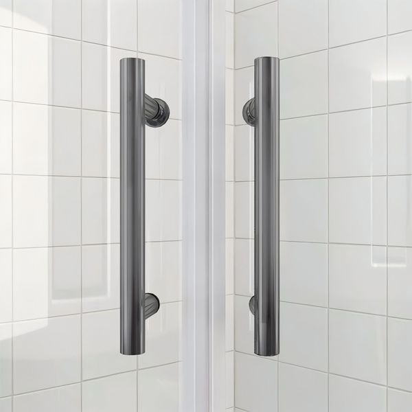 Душова кабіна без піддона Koer SR SC04, 90x90 см, прозоре скло 5мм, графіт, Easy Clean (KR5362) KR5362 фото