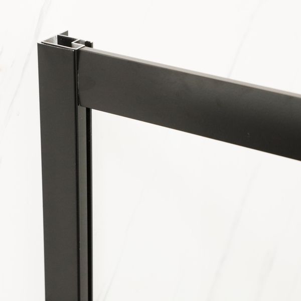 Розсувні двері в нішу Mixxus Premium DIVERSE SD01-160x185-TR Black, скло 5мм (MI6879) MI6879 фото