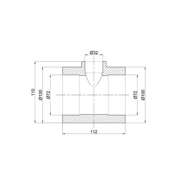 Трійник PPR Thermo Alliance 75х32х75 SD00029374 фото