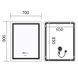 Дзеркало Mixxus Premium FLASH MR21-70x90 (LED Touch, Anti-fog, димер, годинник) (MP6618) MP6618 фото 8