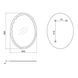 Зеркало Lidz Latwa 650х800 настенное овальное с декором LD78LA6580 для ванной комнаты, крепежи в комплекте SD00052525 фото 2