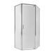 Душевая кабина Qtap Leo CRM10995-AC6 90х90 см, стекло Clear, CalcLess, 6 мм без поддона, хромированный профиль SD00039707 фото 1