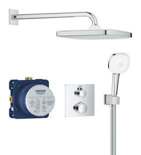 Душова система Grohe Grohtherm з термостатом для прихованого монтажу, хром (34871000) 34871000 фото