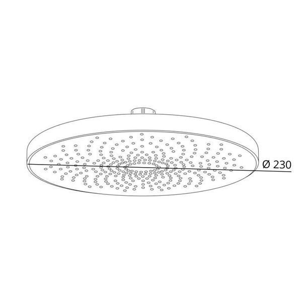 Лійка для верхнього душу Qtap Hlavova D 230 мм кругла QTHLA107CRM45787 Chrome/White, ABS пластик, 1 режим SD00051911 фото