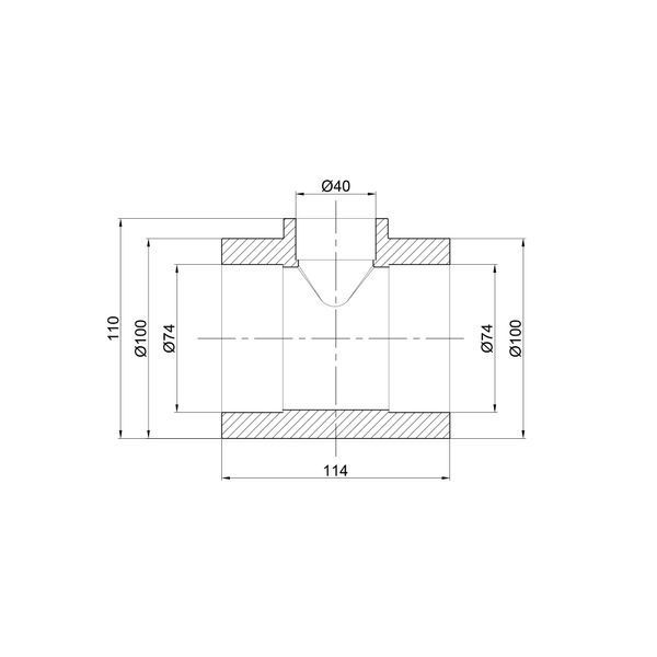 Трійник PPR Thermo Alliance 75х40х75 SD00029375 фото