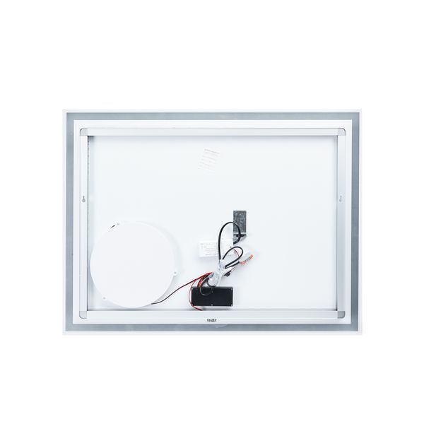 Дзеркало Qtap Stork 800х600 з LED-підсвічуванням Touch, лінза, цифровий годинник, диммер, рег. яскравості QT157814226080W SD00045741 фото