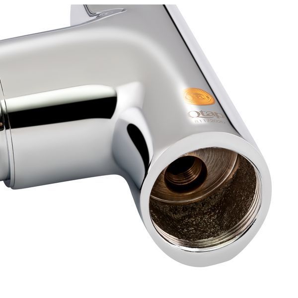Змішувач для кухні Qtap Grand QTGRACRM007F Chrome, одноважільний, поворотний вилив SD00039603 фото
